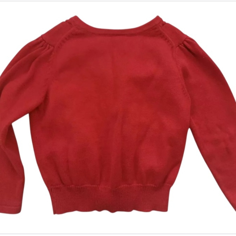Janie and Jack Red Cardigan - Picture 3 of 4